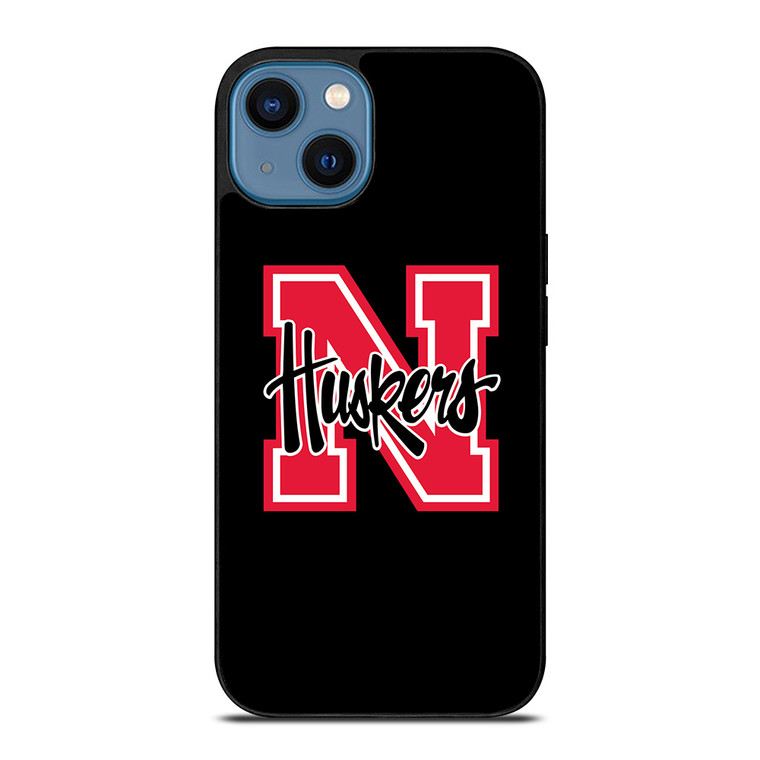 NEBRASKA HUSKERS UNIVERSITY FOOTBALL TEAM LOGO iPhone 14 Case