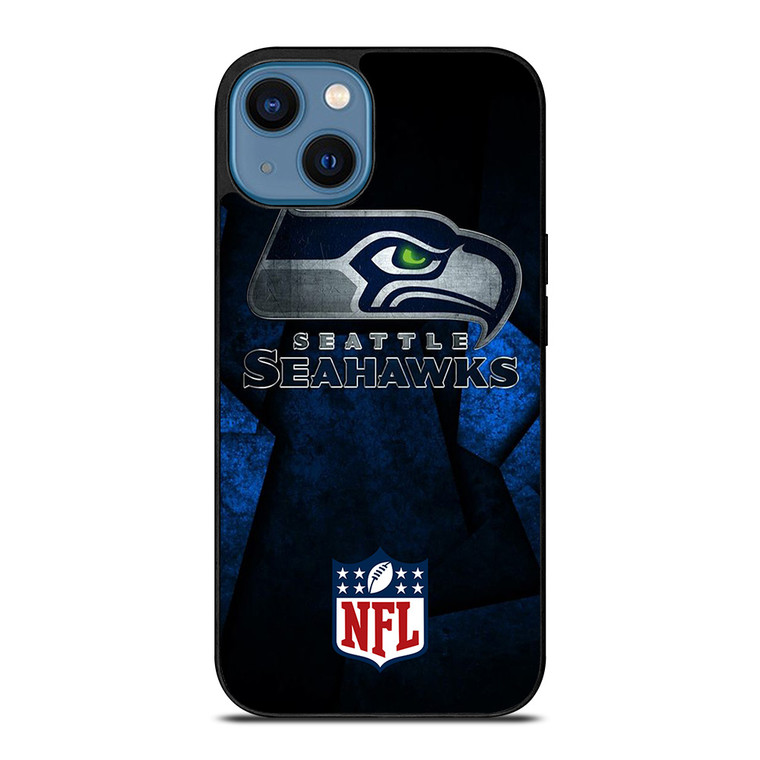 SEATTLE SEAHAWKS NFL BLUE iPhone 14 Case