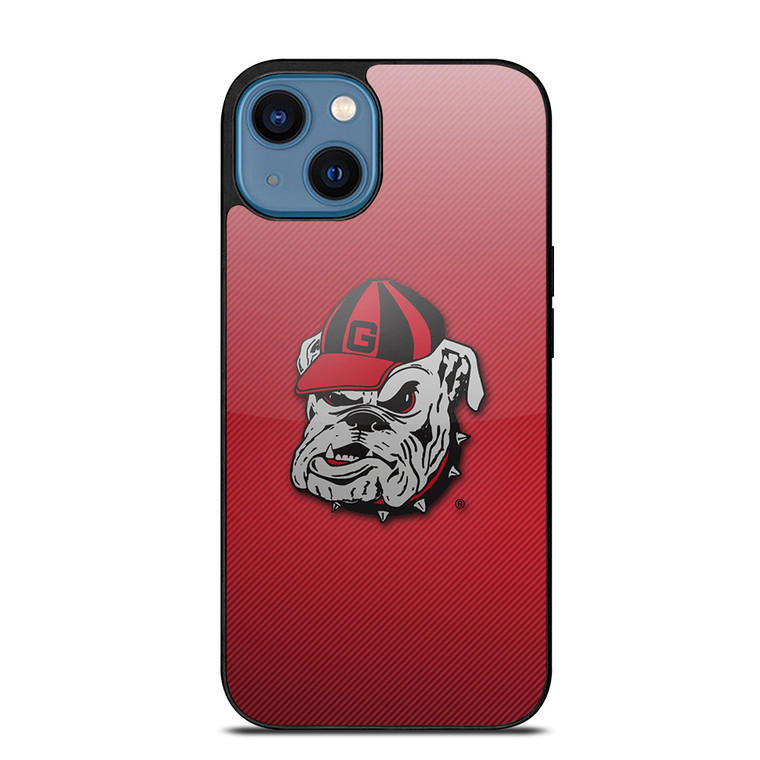 UNIVERSITY OF GEORGIA BULLDOGS UGA RED HAT iPhone 14 Case