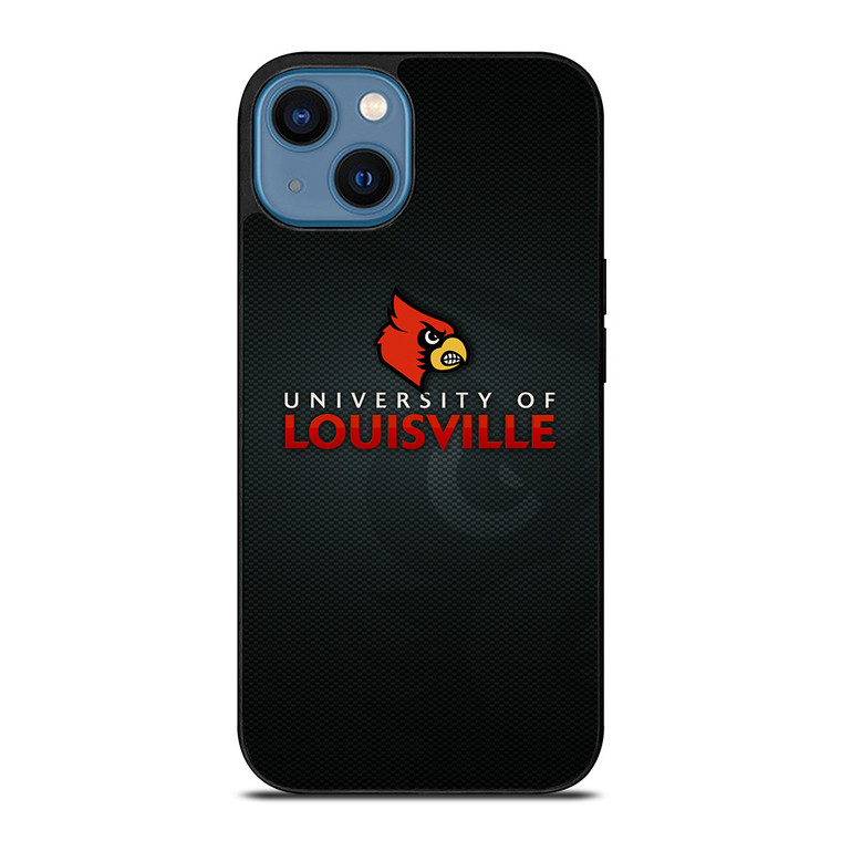 UNIVERSITY OF LOUISVILLE CARDINALS FOOTBALL LOGO MASCOT iPhone 14 Case