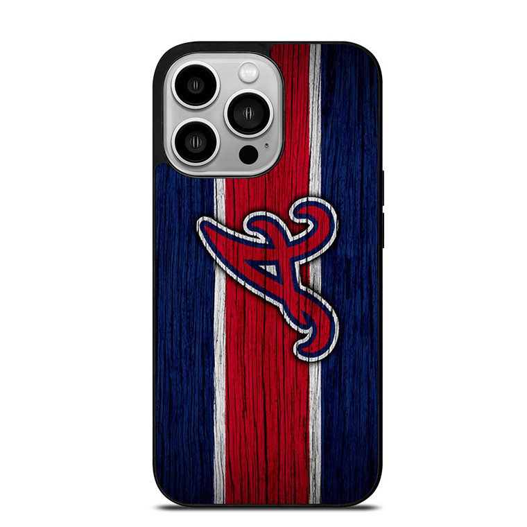 ATLANTA BRAVES MLB LOGO STRIPS iPhone 14 Pro Case
