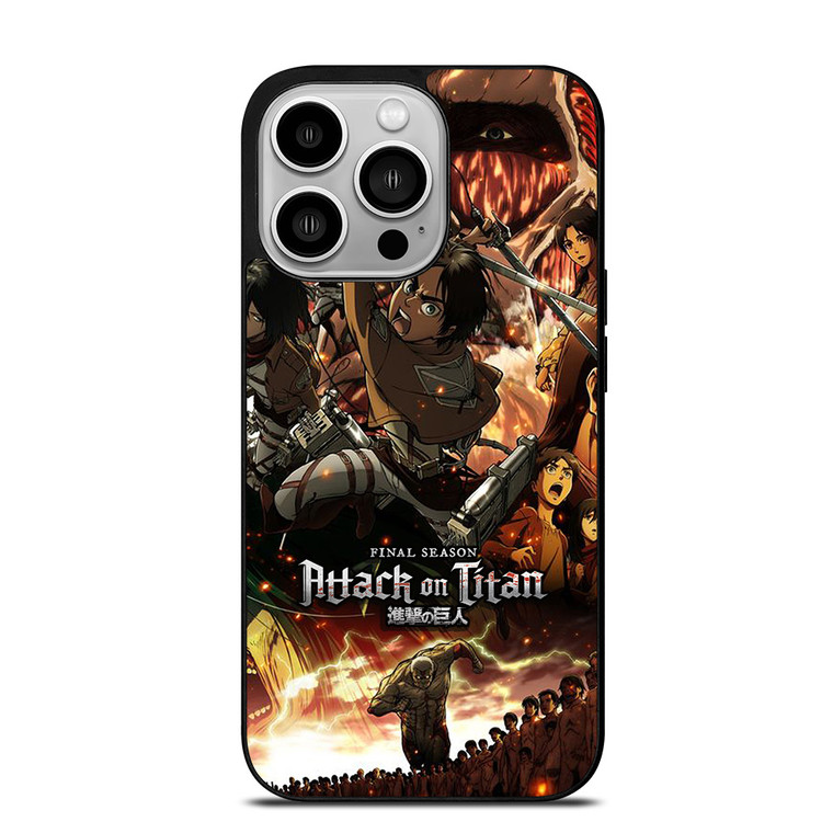 ATTACK ON TITAN ALL CHARACTER FINAL SEASON iPhone 14 Pro Case