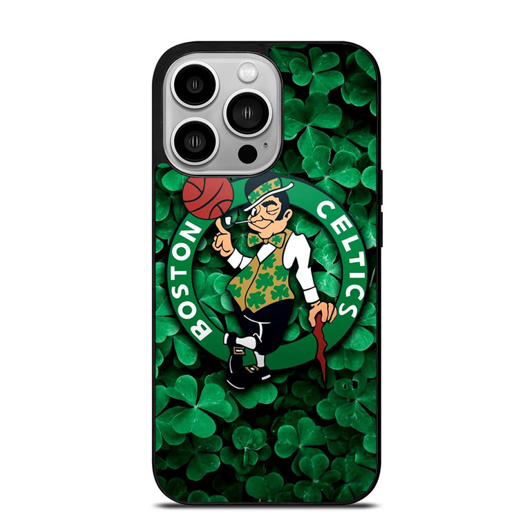 BOSTON CELTICS GREEN LOGO BASKETBALL TEAM iPhone 14 Pro Case