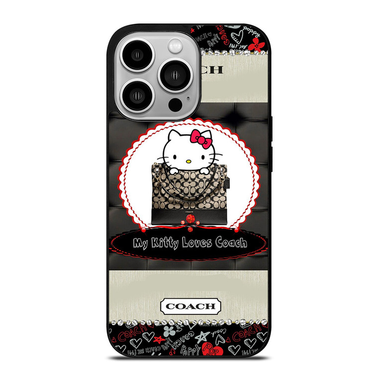 COACH NEW YORK HELLO KITTY BLACK iPhone 14 Pro Case