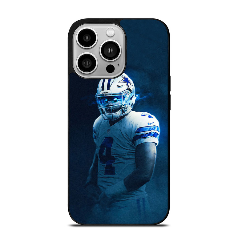 DAK PRESCOTT DALLAS COWBOYS FOOTBALL DARK iPhone 14 Pro Case