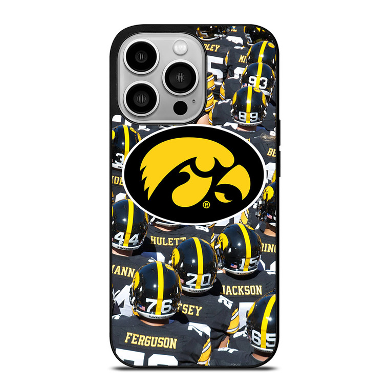 IOWA HAWKEYES COLLAGE FOOTBALL iPhone 14 Pro Case