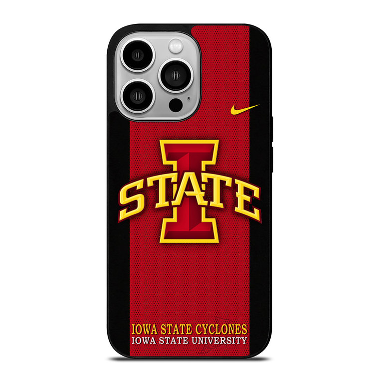 IOWA STATE CYCLONES INITIAL UNIVERSITY TEAM LOGO iPhone 14 Pro Case