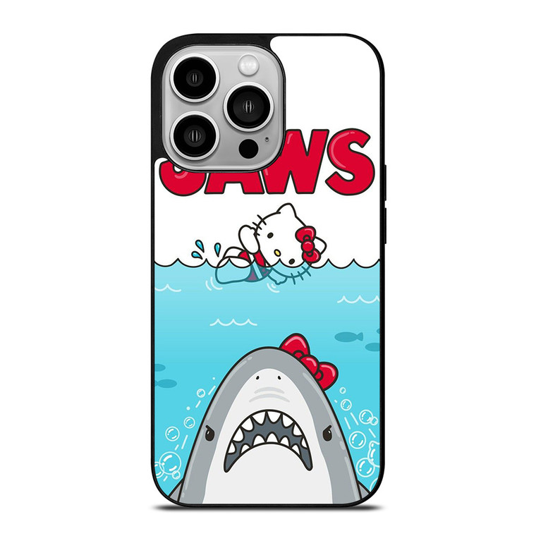 JAWS SHARK HELLO KITTY iPhone 14 Pro Case