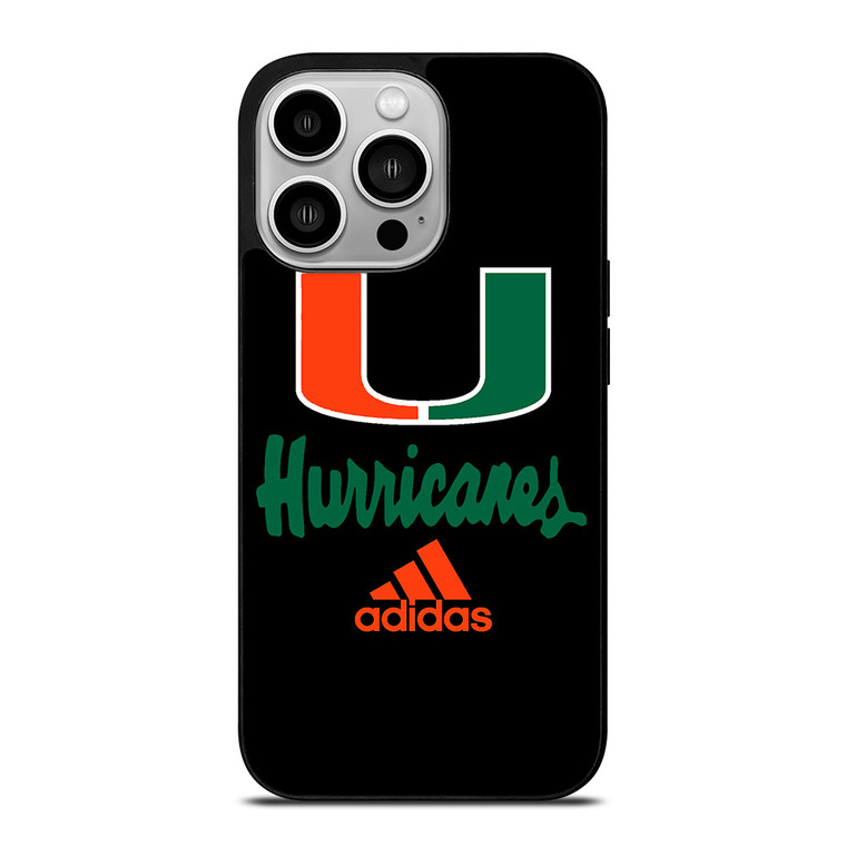 MIAMI HURRICANES ADIDAS iPhone 14 Pro Case