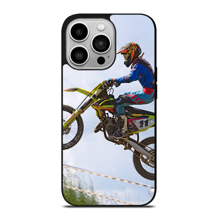 MOTOR CROSS STUNT ACTION iPhone 14 Pro Case