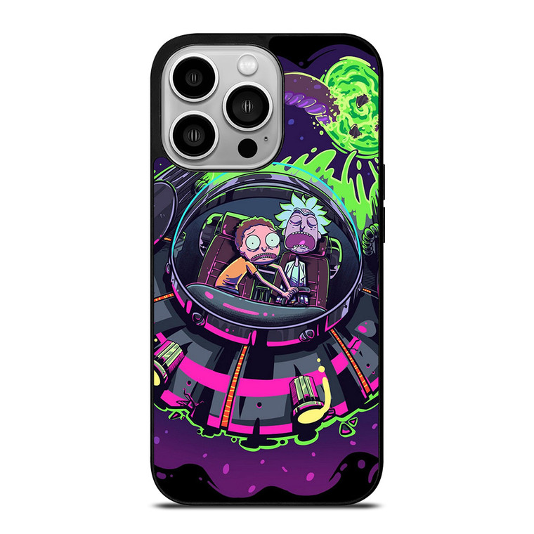 RICK AND MORTY UFO ART iPhone 14 Pro Case