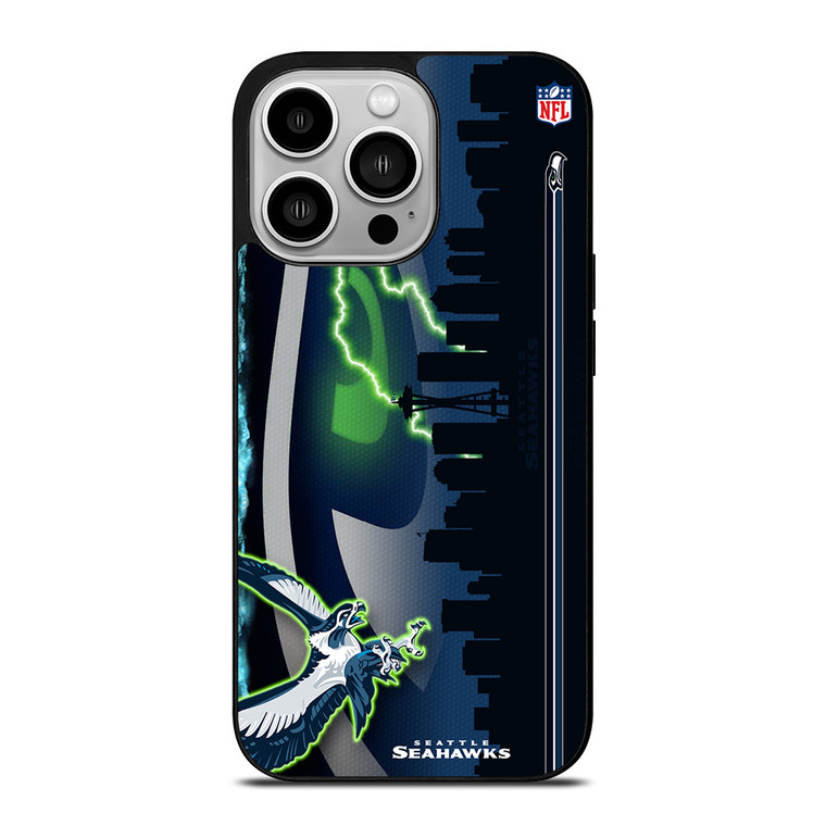 SEATTLE SEAHAWKS LOGO NFL TEAM MASCOT iPhone 14 Pro Case