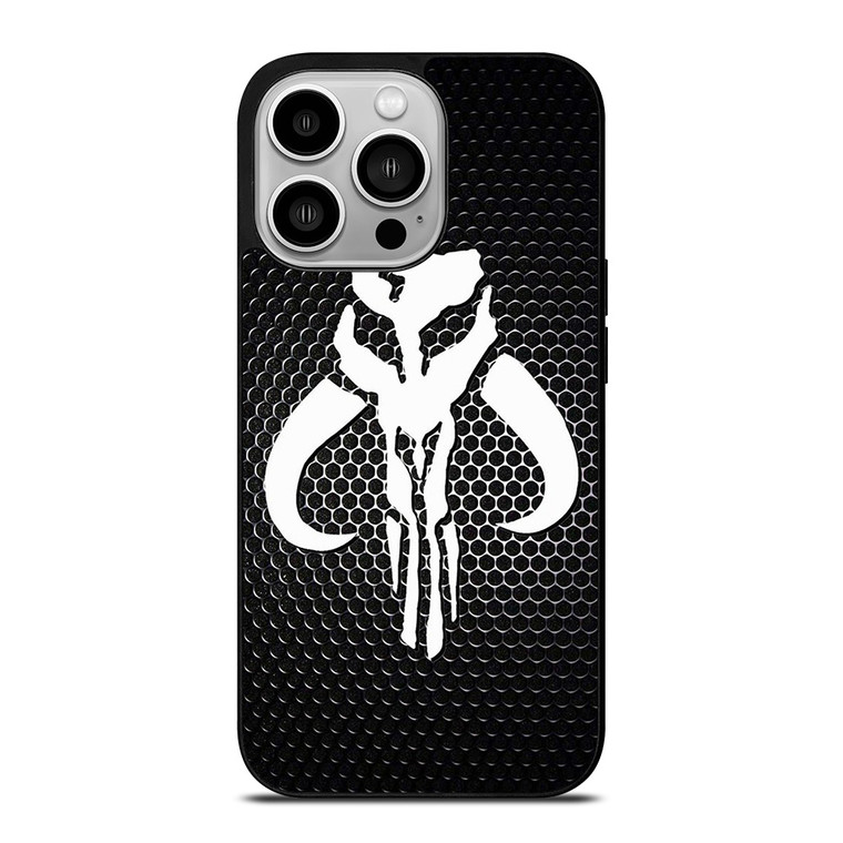 STAR WARS MANDALORIAN LOGO CARBON iPhone 14 Pro Case