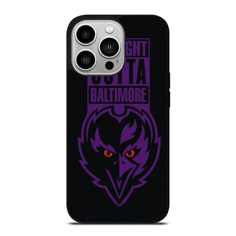 STRAIGHT OUTTA BALTIMORE RAVENS iPhone 14 Pro Case