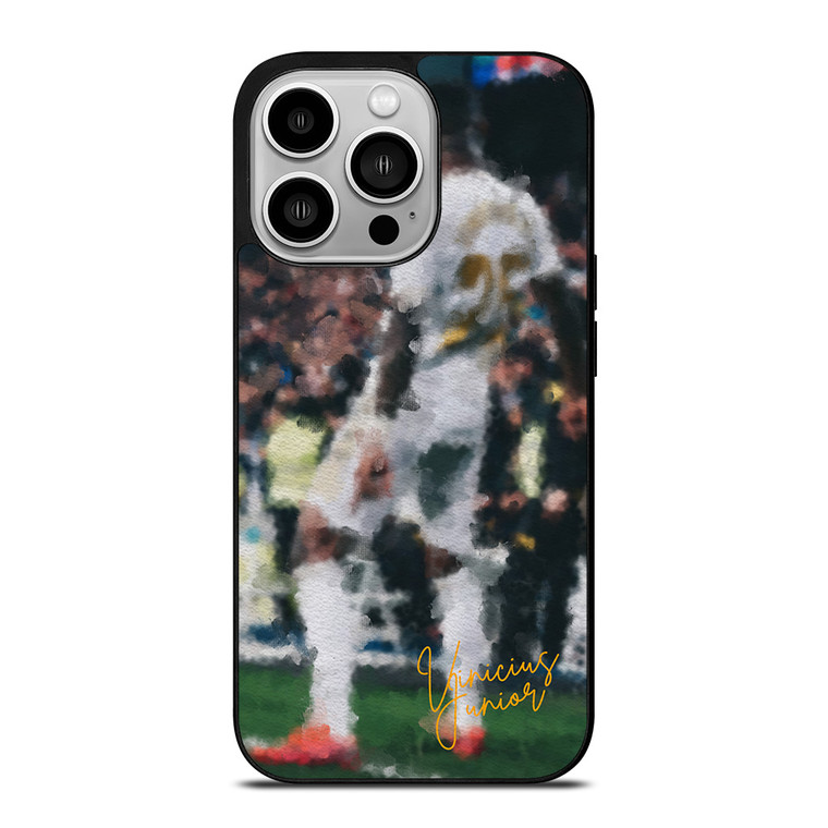 VINICIUS JR JUNIOR REAL MADRID PAINTING ART iPhone 14 Pro Case