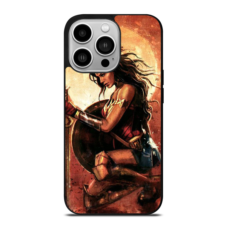 WONDER WOMAN SUPER HERO DC ART iPhone 14 Pro Case WONDER WOMAN SUPER HERO DC ART iPhone 14 Pro Case
