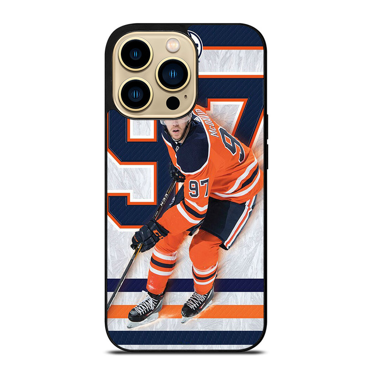 CONNOR MCDAVID EDMONTON OILER HOCKEY iPhone 14 Pro Max Case