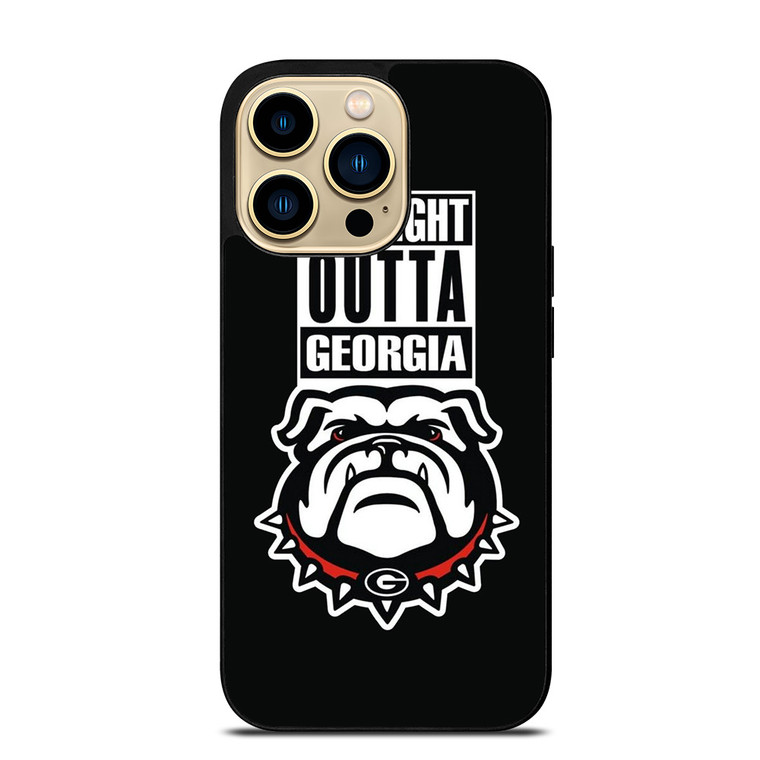 GEORGIA BULLDOGS UGA STRAIGHT OUTTA iPhone 14 Pro Max Case