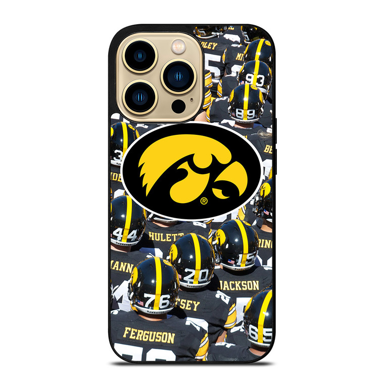 IOWA HAWKEYES COLLAGE FOOTBALL iPhone 14 Pro Max Case