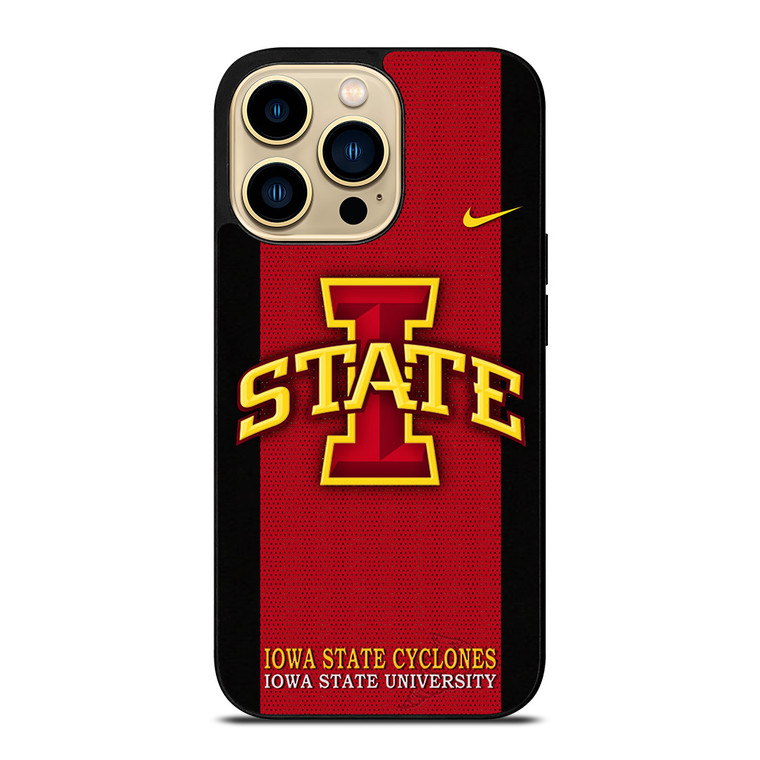 IOWA STATE CYCLONES INITIAL UNIVERSITY TEAM LOGO iPhone 14 Pro Max Case