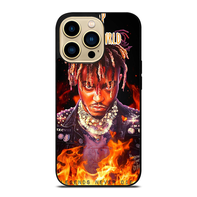 JUICE WRLD LEGENDS NEVER DIE ON FIRE iPhone 14 Pro Max Case
