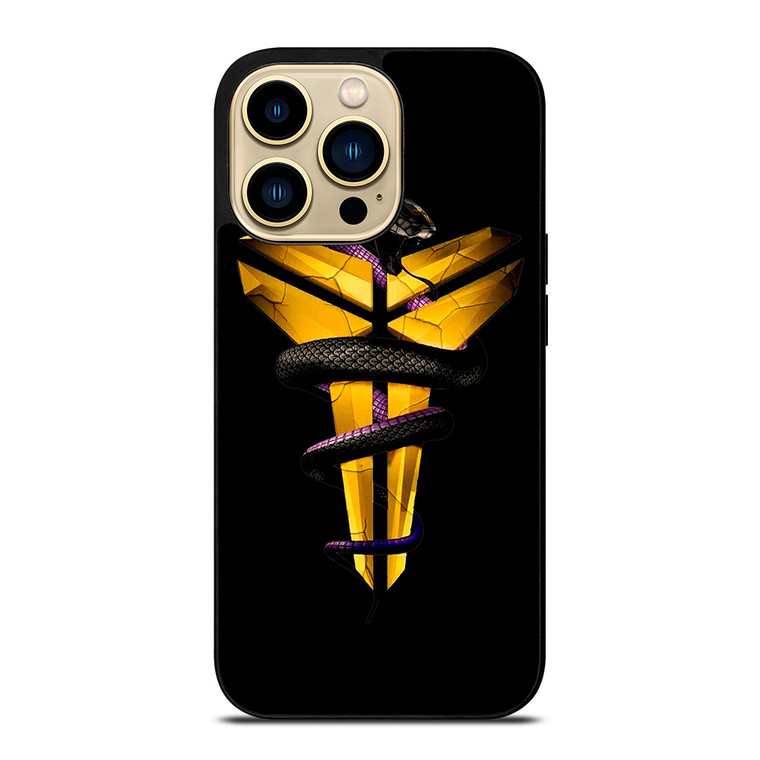 KOBE BRYANT BLACK MAMBA YELLOW iPhone 14 Pro Max Case