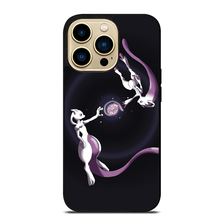 POKEMON MEWTWO MEW ART iPhone 14 Pro Max Case