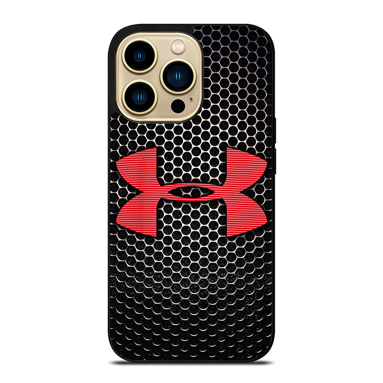 UNDER ARMOUR BLACK SYMBOL RED iPhone 14 Pro Max Case