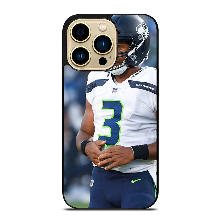 WILSON SEATTLE SEAHAWKS WHITE JERSEY iPhone 14 Pro Max Case