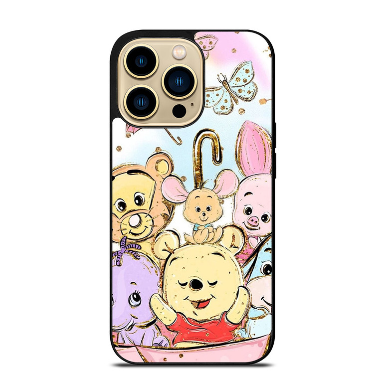 WINNIE THE POOH AND FRIENDS UMBRELA iPhone 14 Pro Max Case