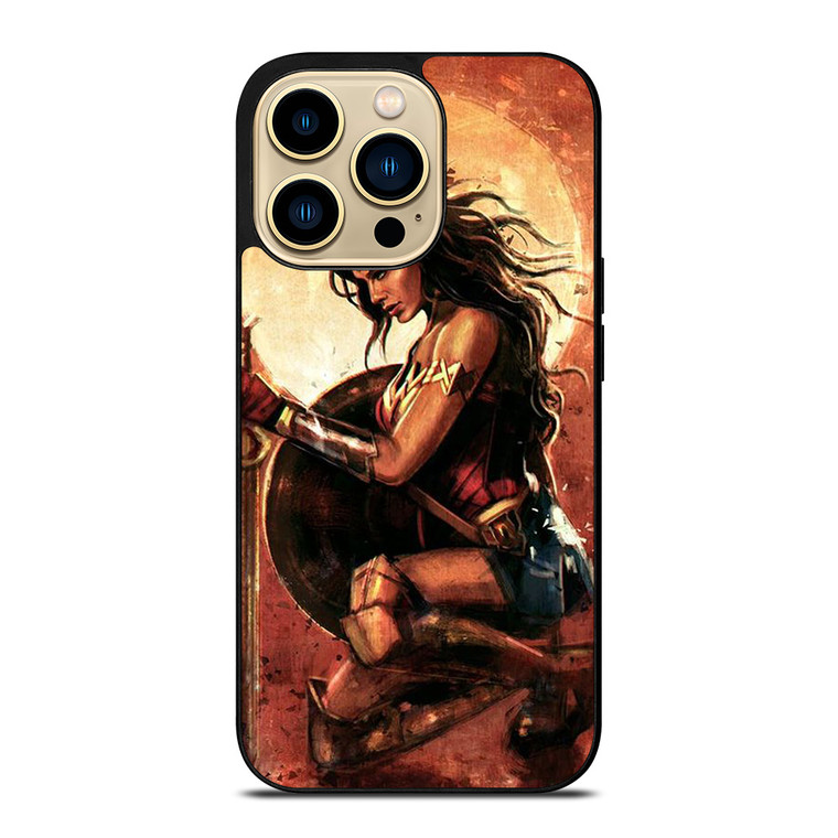 WONDER WOMAN SUPER HERO DC ART iPhone 14 Pro Max Case