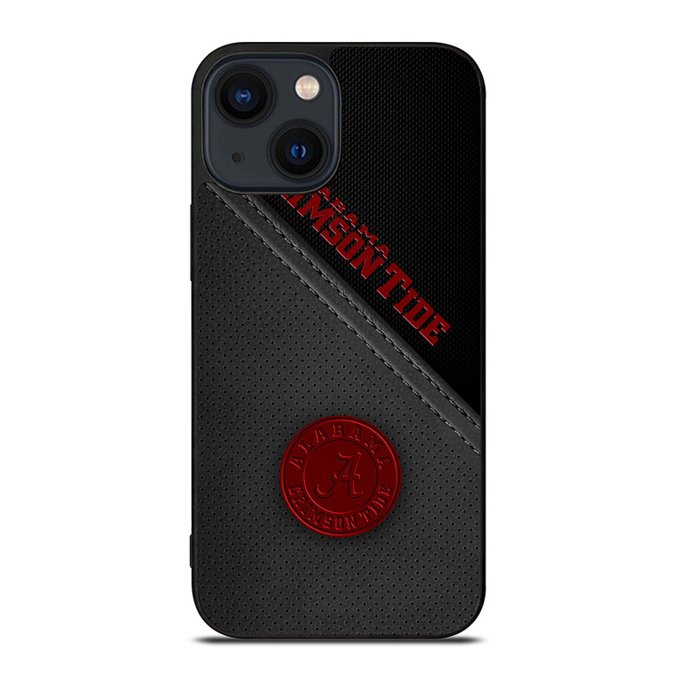 ALABAMA CRIMSON TIDE LEATHER iPhone 14 Plus Case