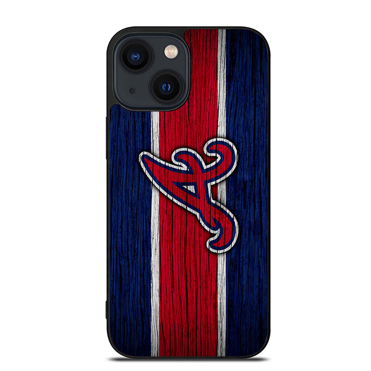 ATLANTA BRAVES MLB LOGO STRIPS iPhone 14 Plus Case