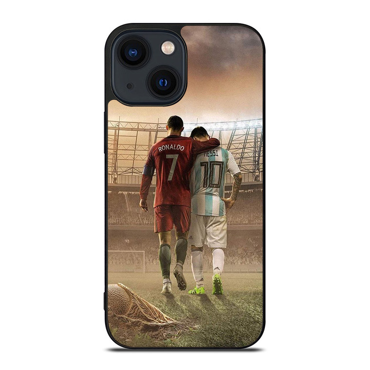 CRISTIANO RONALDO AND LIONEL MESSI iPhone 14 Plus Case