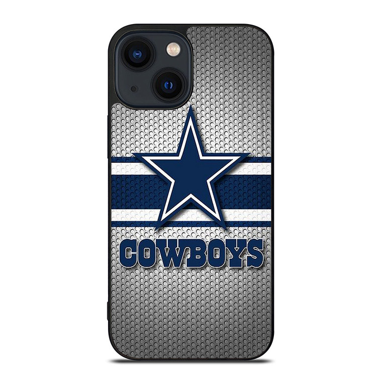 DALLAS COWBOYS NFL LOGO SILVER CARBON iPhone 14 Plus Case