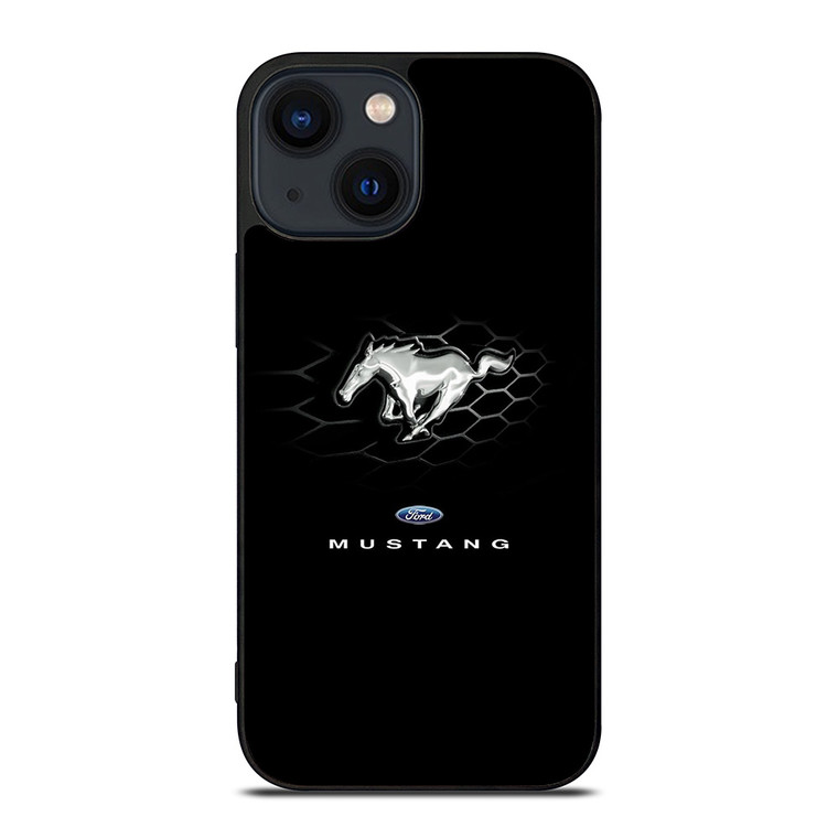 FORD MUSTANG LOGO BLACK iPhone 14 Plus Case FORD MUSTANG LOGO BLACK iPhone 14 Plus Case