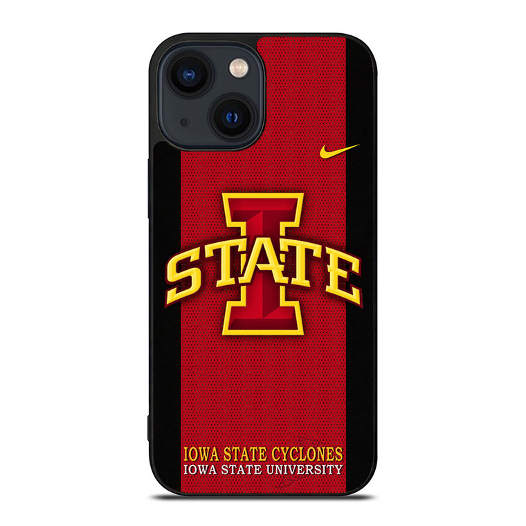 IOWA STATE CYCLONES INITIAL UNIVERSITY TEAM LOGO iPhone 14 Plus Case