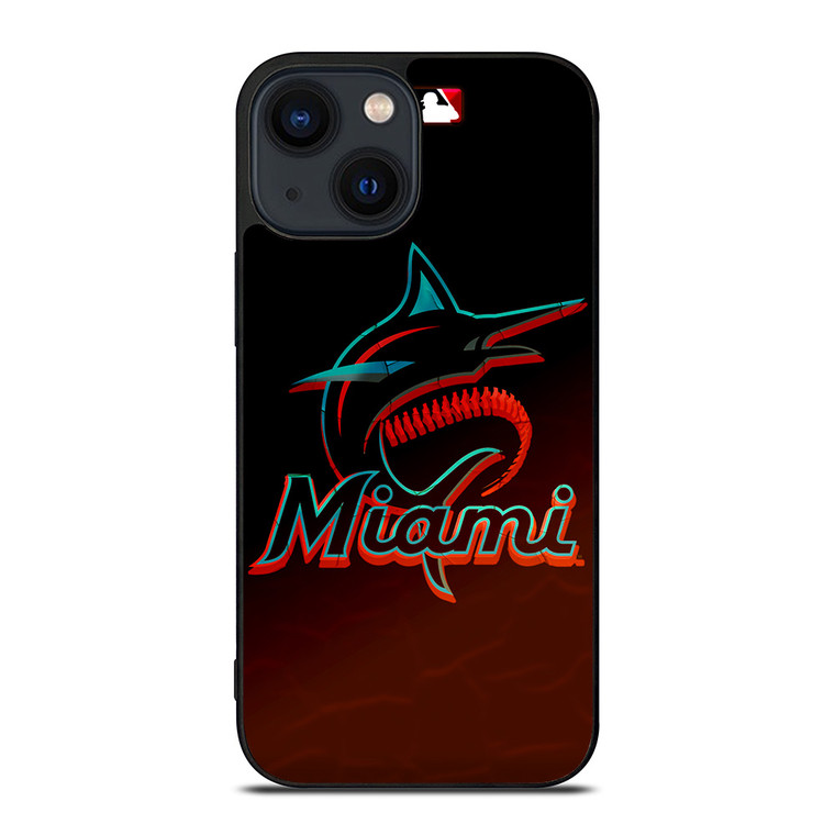 MIAMI MARLINS MLB BASEBALL TEAM LOGO iPhone 14 Plus Case