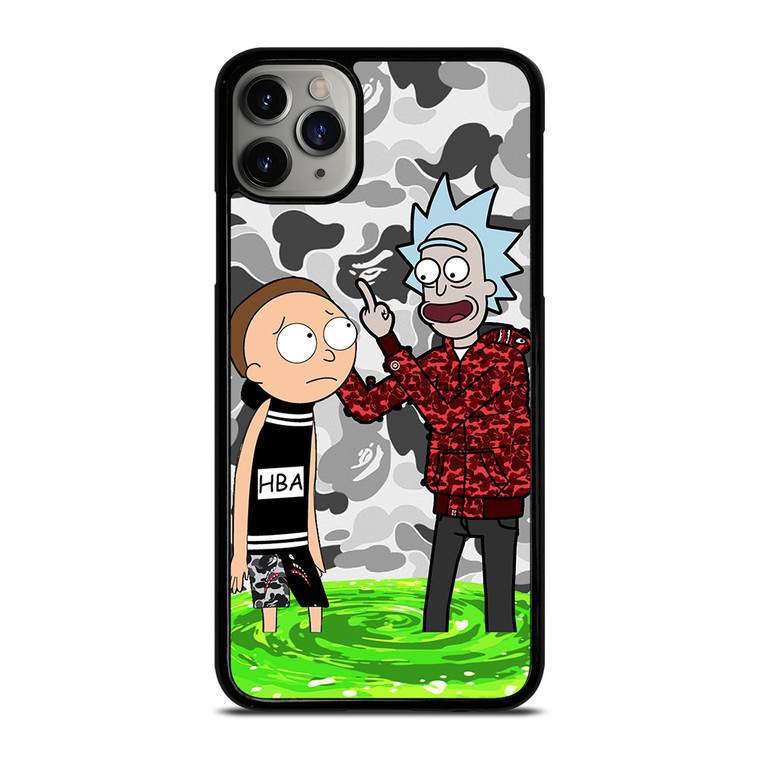 RICK AND MORTY BAPE iPhone 11 Pro Max Case
