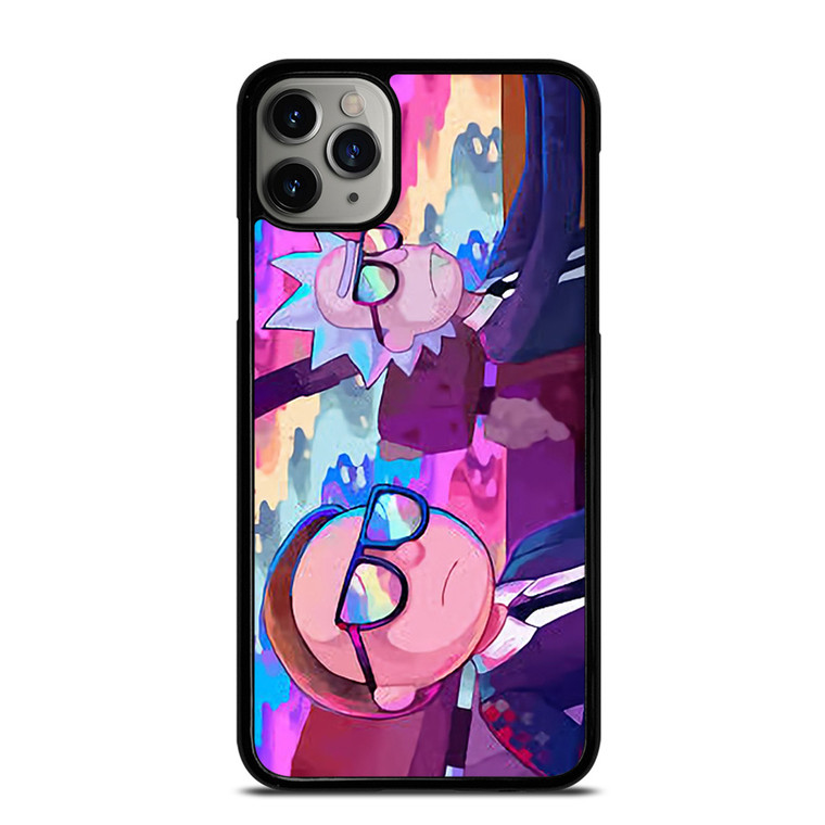 RICK AND MORTY CARTOON RAINBOW iPhone 11 Pro Max Case