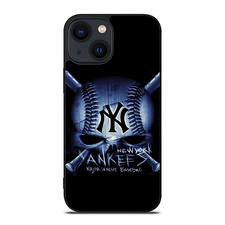 NEW YORK YANKEES BASEBALL SKULL iPhone 14 Plus Case