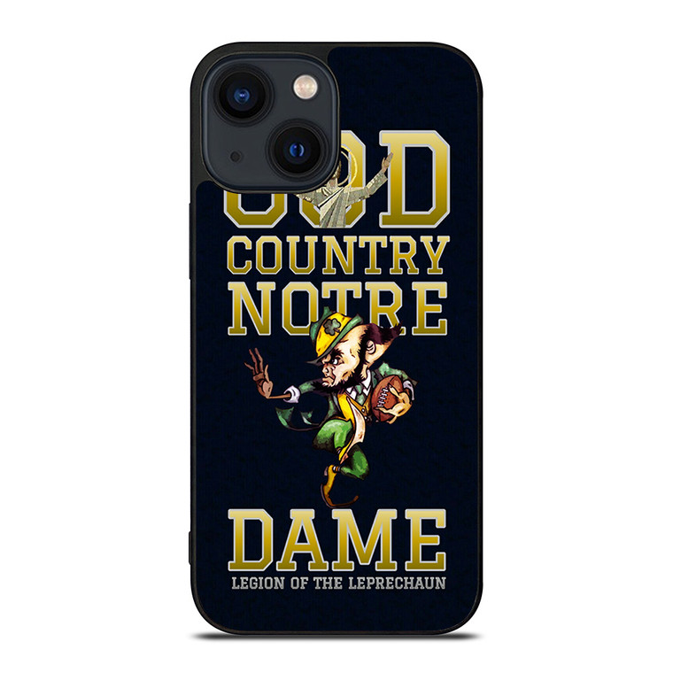 NOTRE DAME FIGHTING GOD COUNTRY iPhone 14 Plus Case