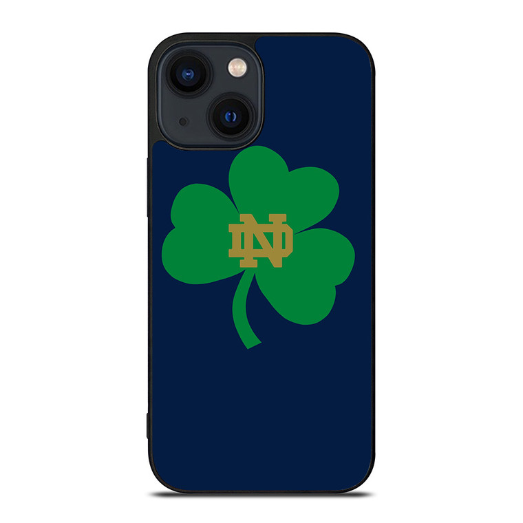 NOTRE DAME FIGHTING IRISH LEAF LOGO iPhone 14 Plus Case