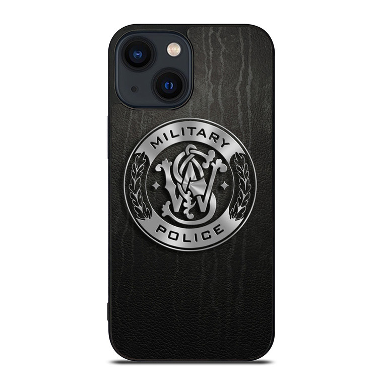 SMITH AND WESSON MILITARY POLICE METAL LOGO iPhone 14 Plus Case