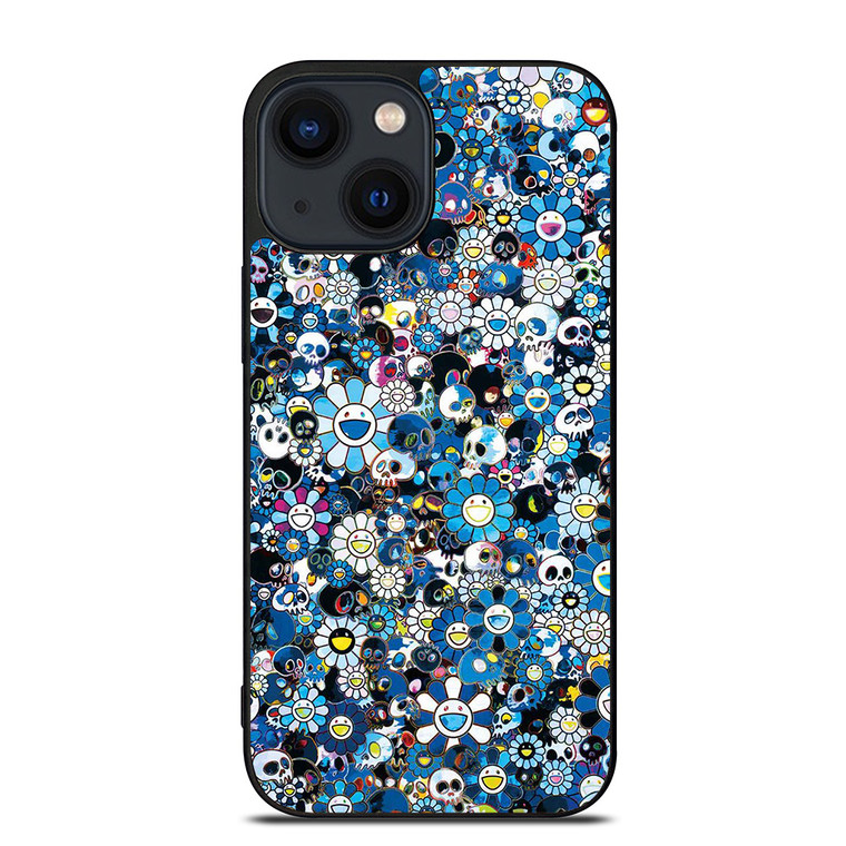 TAKASHI MURAKAMI FLOWERS BLUE iPhone 14 Plus Case