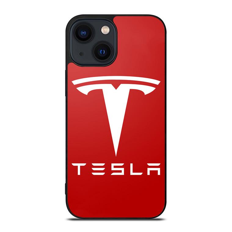 TESLA MOTORS RED LOGO iPhone 14 Plus Case