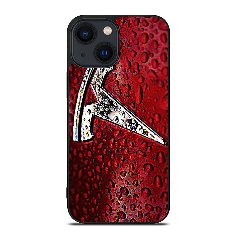 TESLA RED WATER EMBLEM iPhone 14 Plus Case