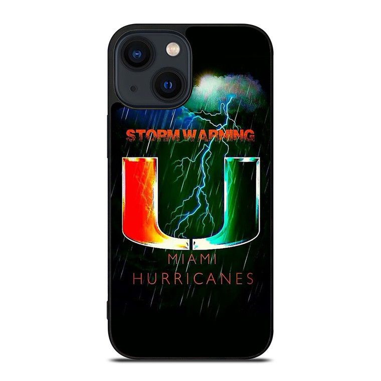UM MIAMI HURRICANES NFL THUNDER iPhone 14 Plus Case