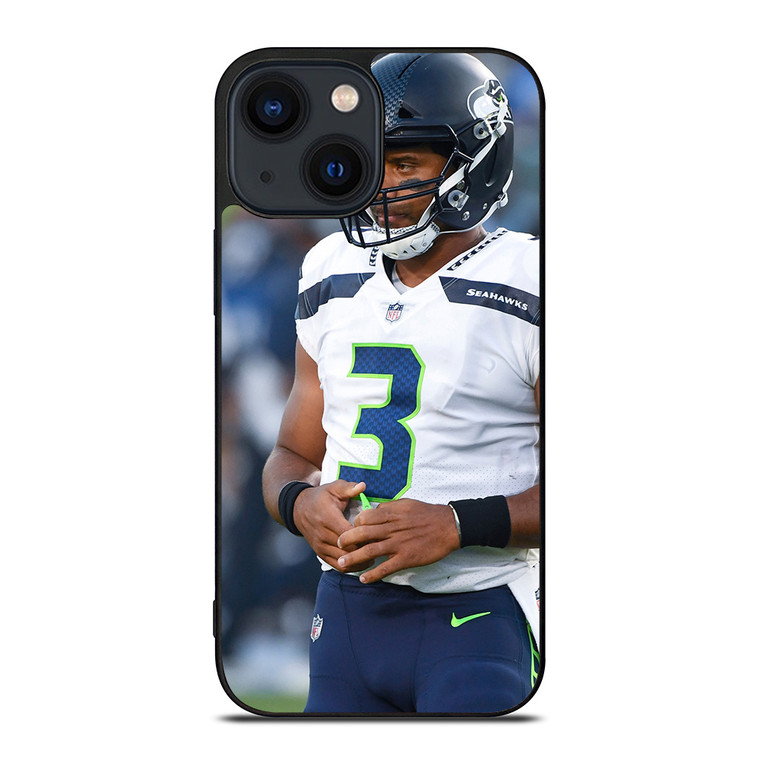 WILSON SEATTLE SEAHAWKS WHITE JERSEY iPhone 14 Plus Case WILSON SEATTLE SEAHAWKS WHITE JERSEY iPhone 14 Plus Case