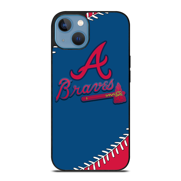 ATLANTA BRAVES ICON BALL BASEBALL iPhone 13 Case
